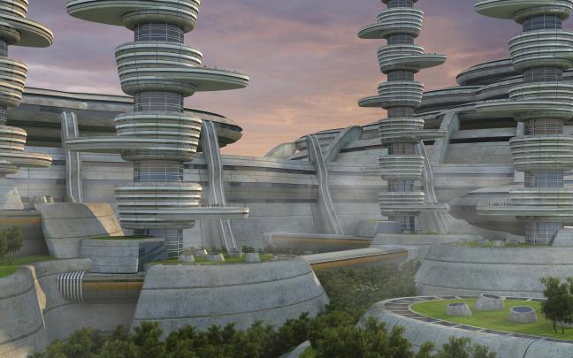 Futuristic Architecture Wallpaper - Gallery Wallpapers