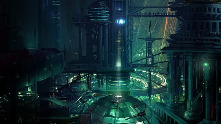 HD wallpaper: Futuristic metropolis, futuristic city buildings, fantasy 