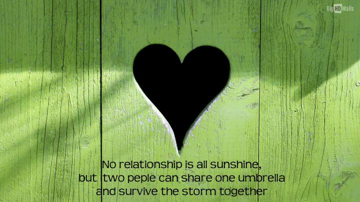 Green Heart Quote Love Data Src New No Love Wallpaper - Love Quotes 