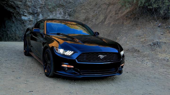 2015 Black Mustang Wallpaper -
