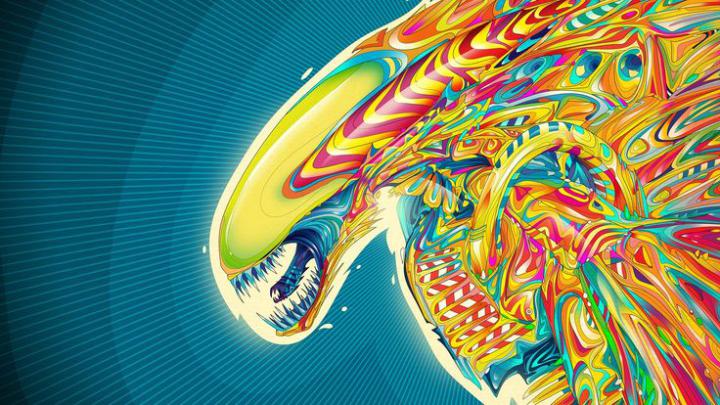 1920x1080 Wallpaper xenomorph, aliens, art, abstract | Trippy wallpaper 