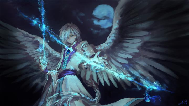 1920x1080 Anime Angel Boy With Magical Arrow Laptop Full HD 1080P HD 4k 