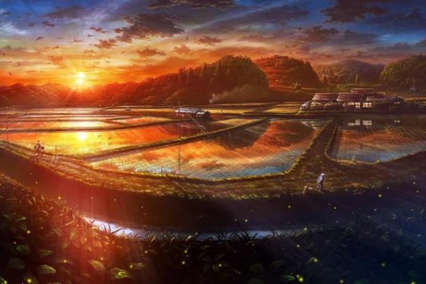 popular anime scenery wallpaper 1920x1080 for macbook | Anime scenery 