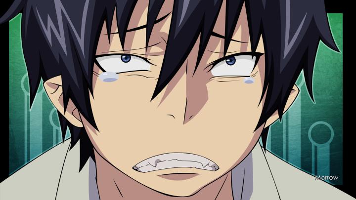 Download Wallpaper 1920x1080 morrow, ao no exorcist, okumura rin, boy 