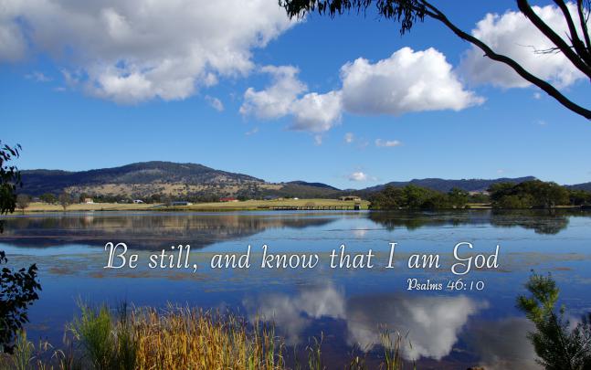 Psalms 46:10 - Free Nature \u0026 Bible Desktop Background \/ Wallpaper