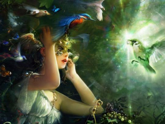 Natural Green Fairy Background Wallpapers | Fairy Background Wallpapers