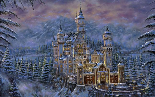Winter Fairy Desktop Wallpaper -