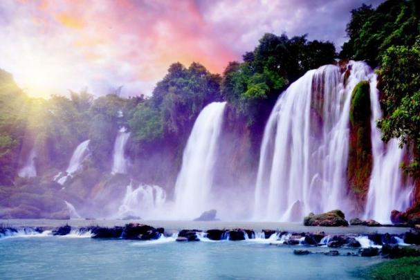 Waterfall Desktop Wallpaper \u00b7\u2460 