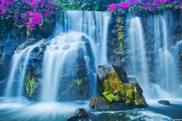Waterfall Desktop Wallpaper \u00b7\u2460 