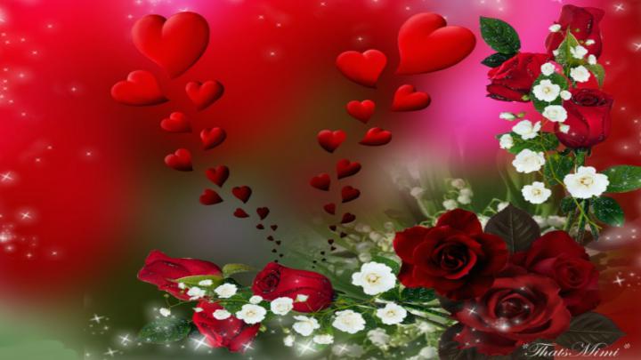 Red Roses and Hearts Wallpaper (45+ pictures)