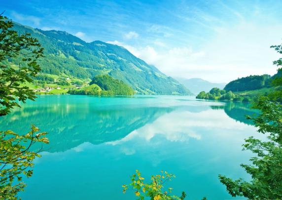 Summer Lake Desktop Wallpaper -