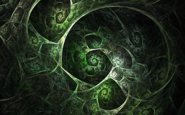 fractal, Green, Abstract Wallpapers HD \/ Desktop and Mobile Backgrounds