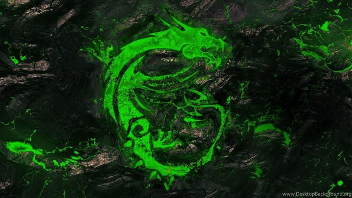 MSI\u0026#39;s Desktop Backgrounds Recolored As Razer\u0026#39;s Green+Black  Desktop 
