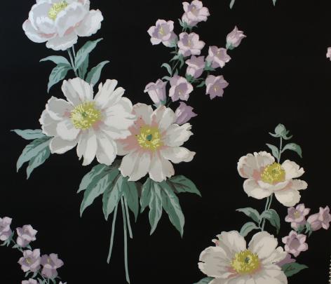 Black Floral Vintage Wallpapers