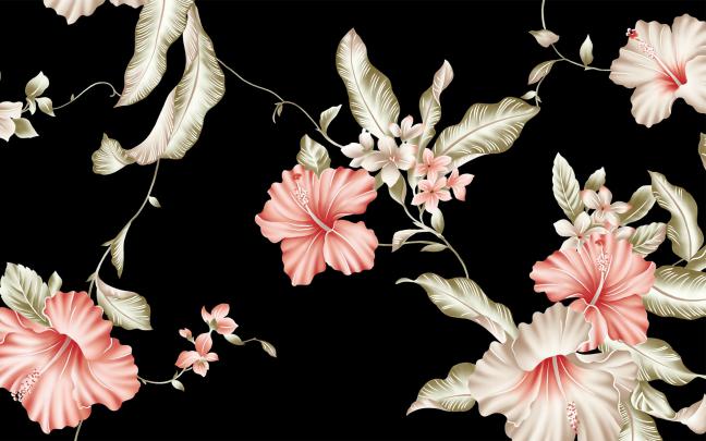 FREE 12+ Black \u0026 White Floral Wallpapers in PSD