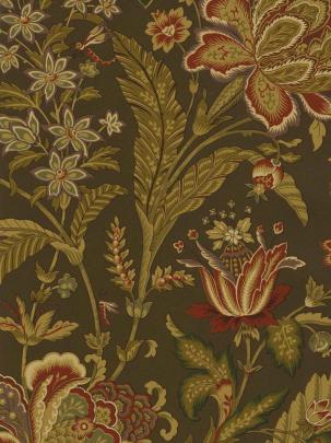Free download Interior Place Black Jacobean Leaf Floral Wallpaper 4658 