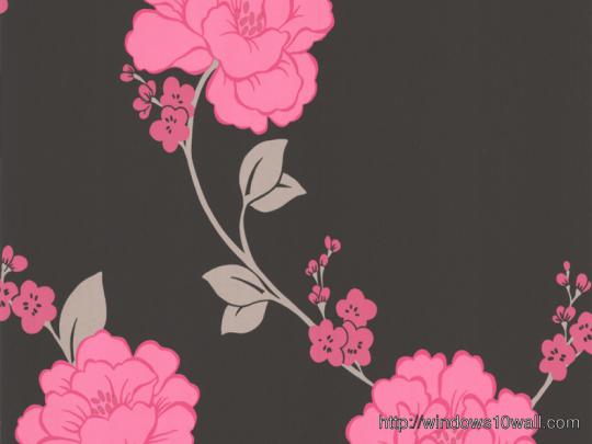Magnificence Llb Shantung Pink Black Floral Hd Wallpaper - windows 10 