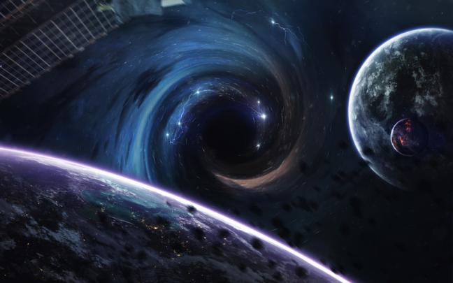 2048x1280 px Black Hole. Abstract Space Wallpaper. Universe Filled With 