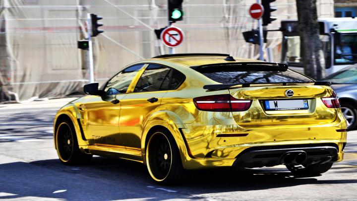 Bmw X6 M Hamann In Gold HD desktop wallpaper : Widescreen : High 