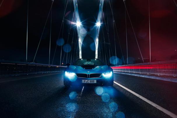 vehicle, Car, Bridge, Rain, BMW, BMW I8 Wallpapers HD \/ Desktop and 