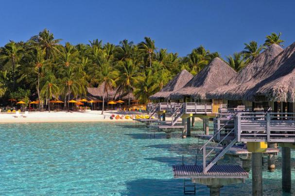 Bora Bora Water Villas HD desktop wallpaper : Widescreen : High 