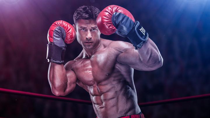 Muscle Man With Boxing Gloves HD Boxing Wallpapers | HD Wallpapers | 