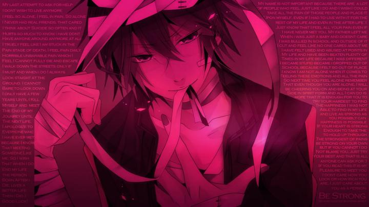 Pink Anime Boy Desktop Wallpapers