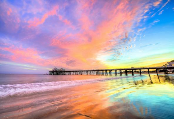 Pier Beach California, HD Nature, 4k Wallpapers, Images, Backgrounds 