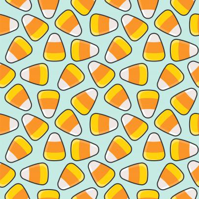 Candy corn seamless pattern for halloween background or wallpaper 
