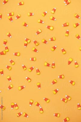 Halloween: Overhead Candy Corn Background by Sean Locke - Stocksy United