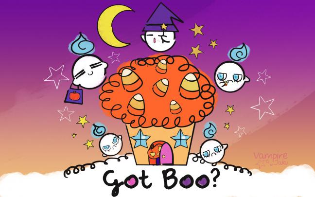 [48+] Cute Halloween Vampire Wallpaper 