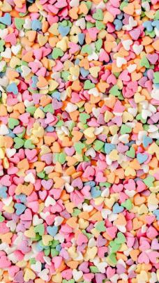 iPhone and Android Wallpapers: Candy Hearts Wallpaper for iPhone and 