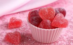 Candy Hearts Desktop Wallpaper