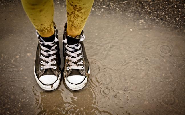 ripples, Rain, Shoes, Puddle, Converse Wallpapers HD \/ Desktop and 