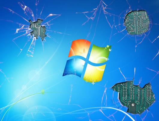 Cracked Screen Wallpaper for Computer -
