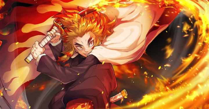 demonslayer7bridgesfans1: 4K Kyojuro Demon Slayer Rengoku Wallpaper 