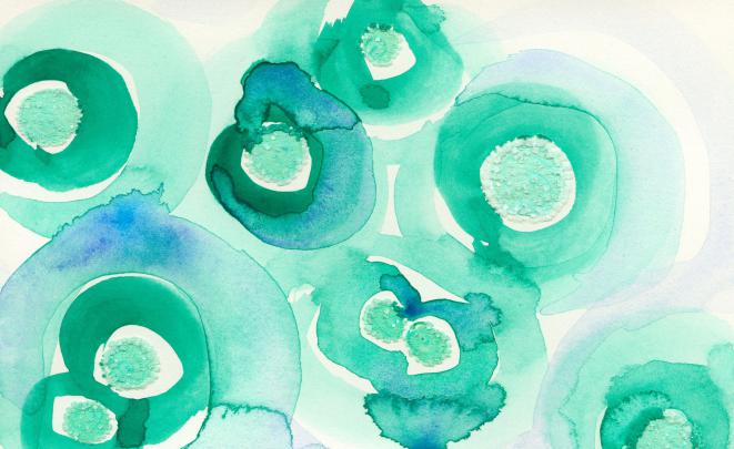 Blue Watercolor Wallpaper