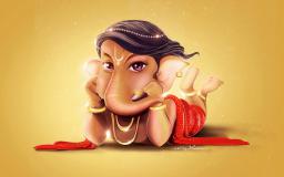 Cute Ganesha Hd Wallpaper For Desktop