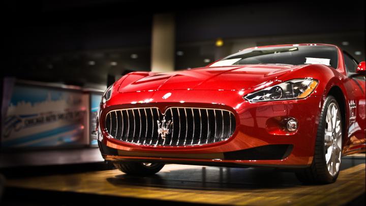 Download Wallpaper 1920x1080 maserati, car, red Full HD 1080p HD Background