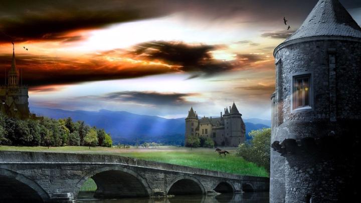 Fantasy Castle HD Wallpaper | Background Image | 1920x1080