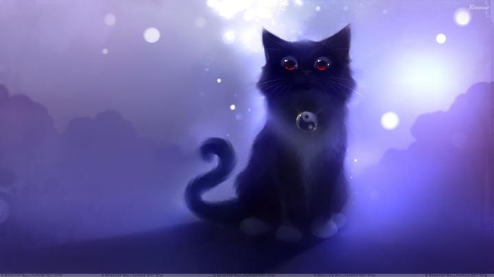 [43+] Cute Black Cat Wallpaper 