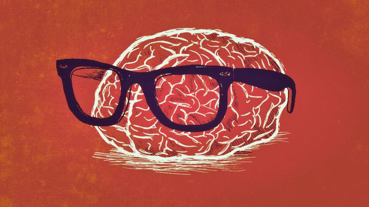 Nerd Brain (Orange Color) Full HD Fondo de Pantalla and Fondo de 