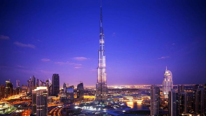 Burj Khalifa, Dubai, UAE. Tallest Building in the world at 829.8 meters 