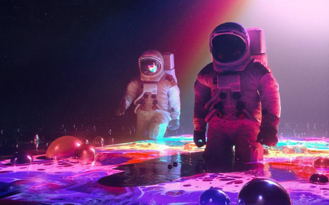 Neon Astronauts Wallpapers | HD Wallpapers | ID #24865