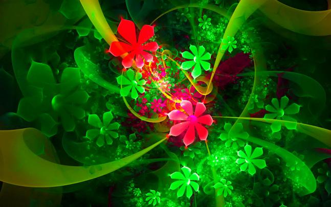 [50+] Free 3D Colorful Flowers Wallpaper 