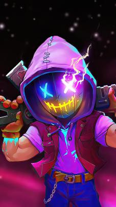 Neon Abyss Wallpaper