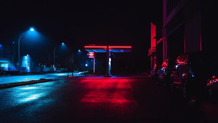 Download wallpaper 1920x1080 night city, neon, city lights, street 
