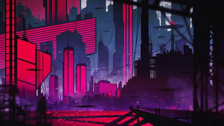 4K wallpaper: Neon City Wallpaper 1920x1080