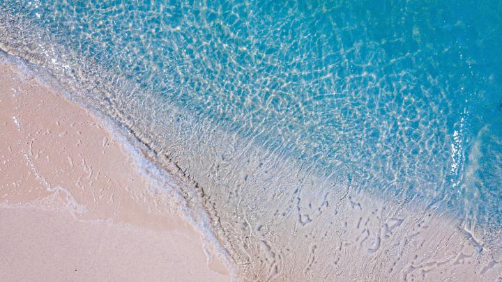 Download 1920x1080 wallpaper clean and minimal, beach, drone view, full 
