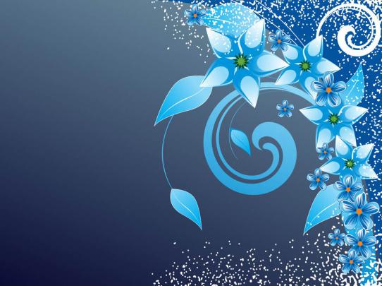 Winter Flowers Background